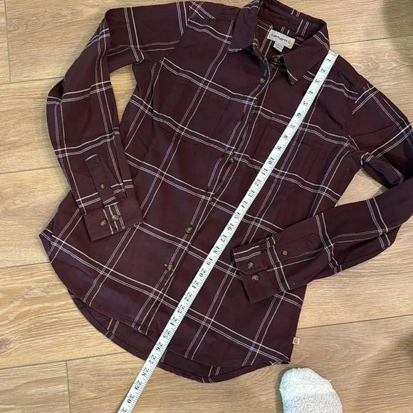 CARHARTT Women’s Flannel Shirt Sz XS (0/2) - Picture 13 of 13